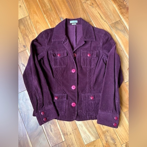 Corduroy Blazer in Plum. Size S - Picture 4 of 13